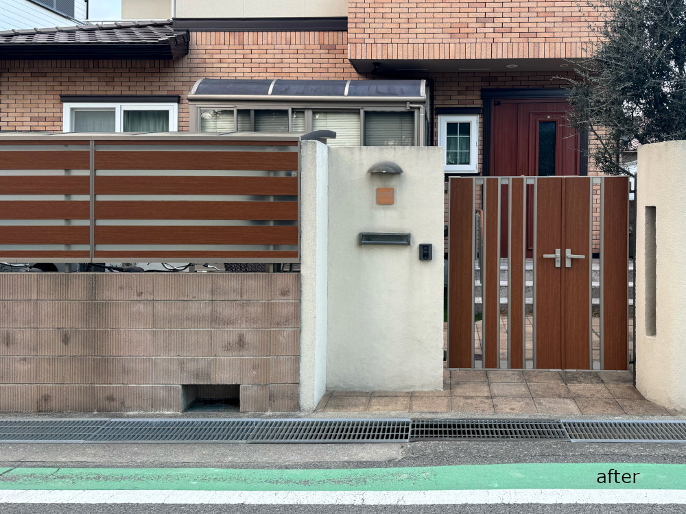 尼崎市「門扉とフェンスのリフォーム」