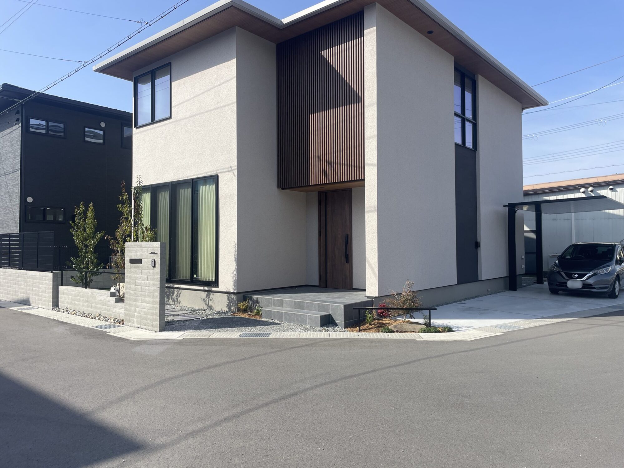 新築外構施工後全景