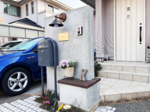 リフォーム後の門柱